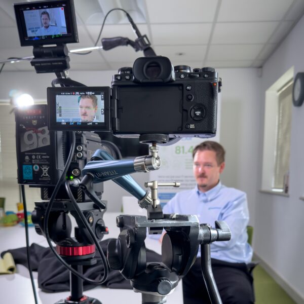 interview testimonial camera