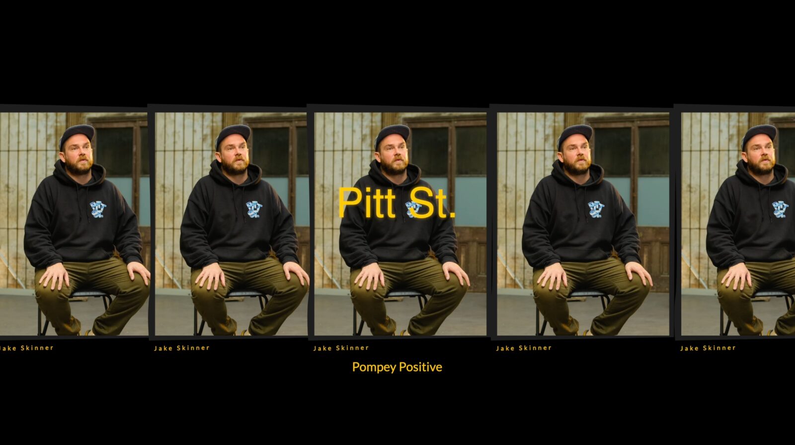 pompey positive creation dmc jacob skinner sat in chair